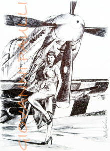 P-51 pinup